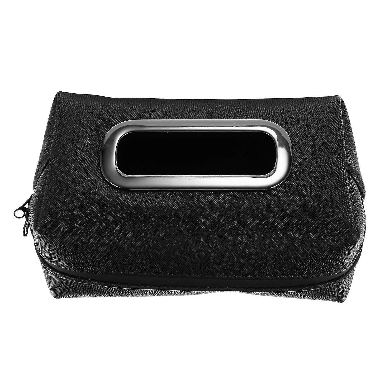 Black Car Tissue Holder for Tissue Use 3Pcs Hanging Visor Napkin Box