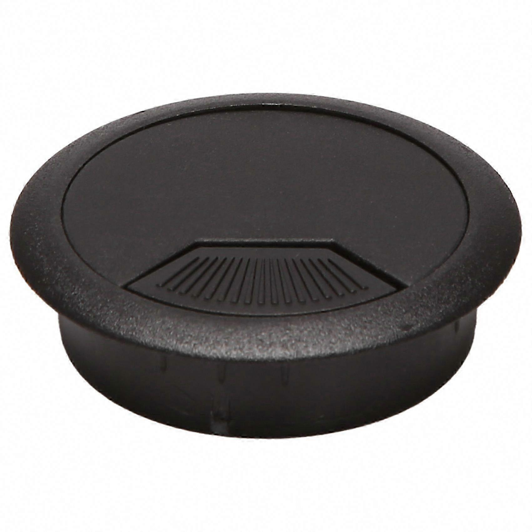 2 stk. 50 mm sorte bordkabelhulsdæksler til ledning