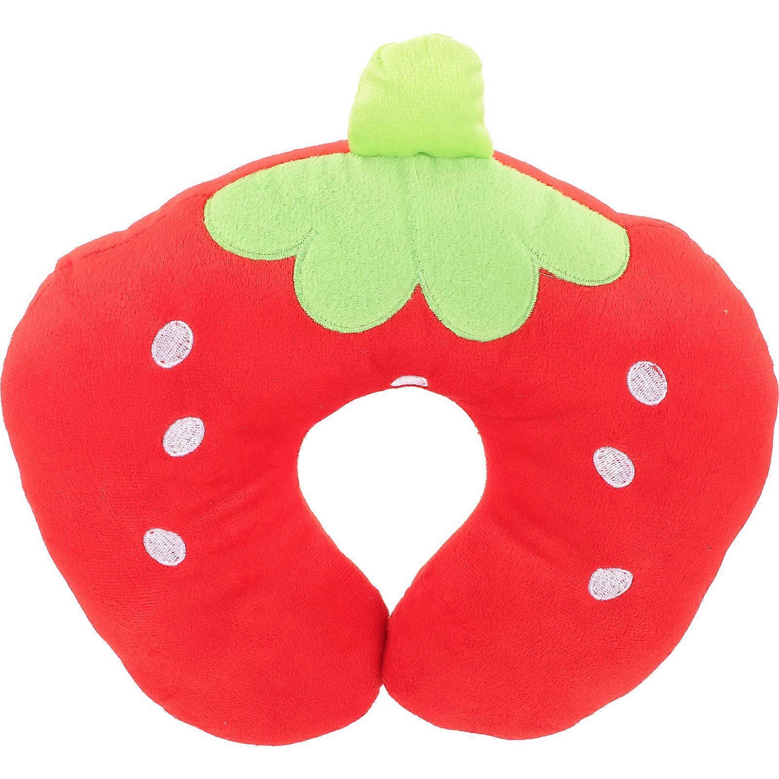 Multifunctional U Shape Neck Pillow For All Users Suitable For Travel And Watching TV In Red Color 1Set