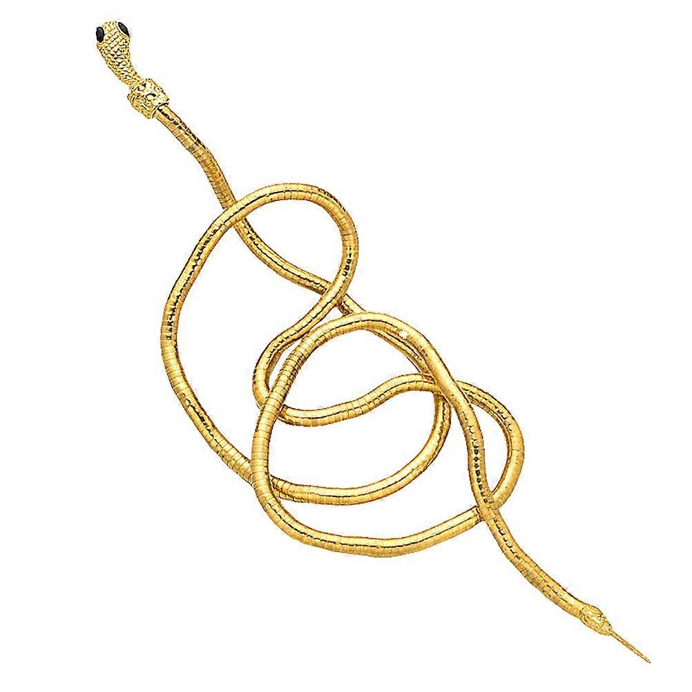 Delicate Bangle Snake Shaped Bracelet for Decor Use 3Pcs Golden