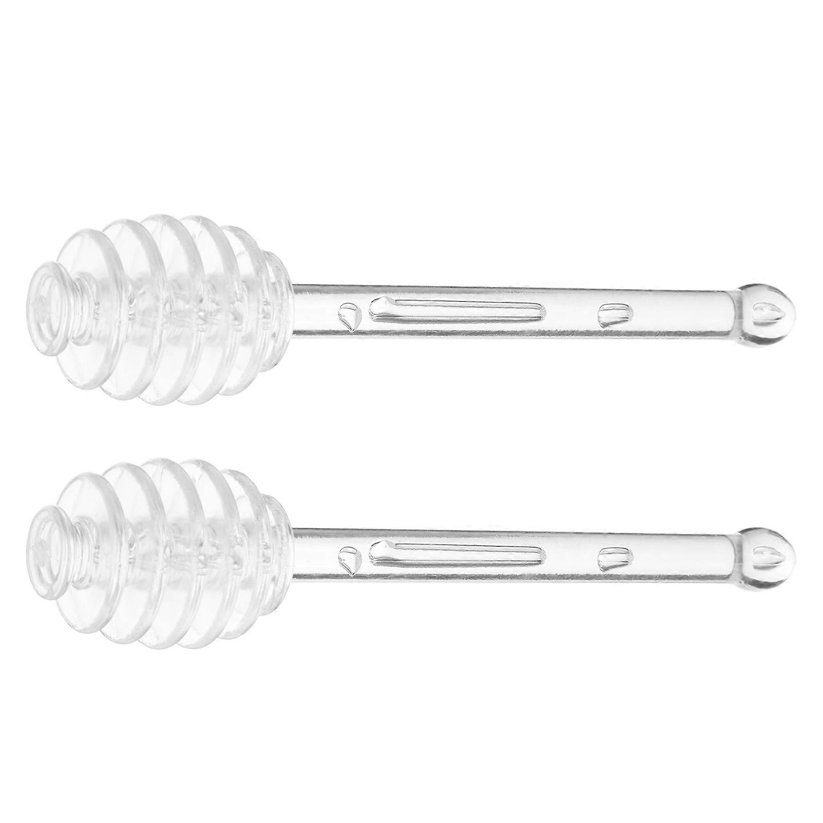 Honey Dippers For Household Users Dipping Honey Saving Honey Transparent 5.7×1.1×1.1in 2PCS