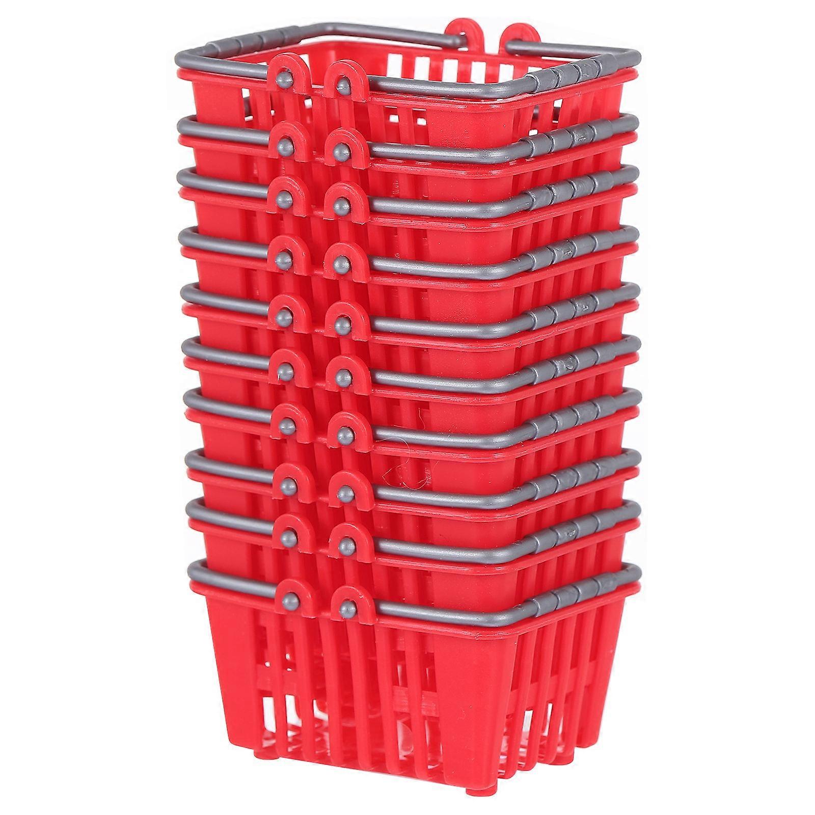Mini Basket Decor Mini Supermarket Basket for Decoration 30Pcs Set