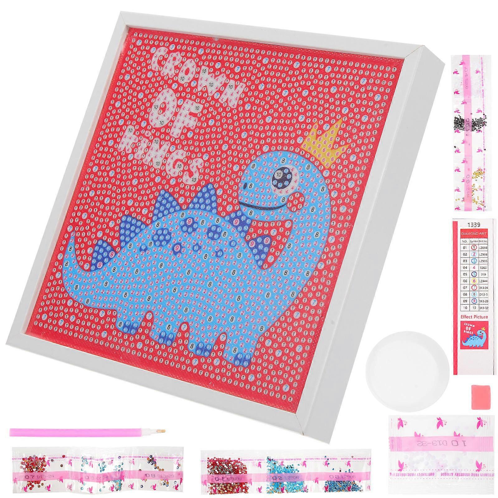 DIY Crafts 4 Sets Cartoon Diamond Picture Art For Gift Giving To Children And Craft Lovers Assorted Color Square Design