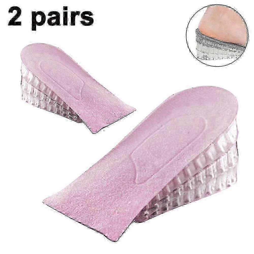 Adjustable Silicone Height Increase Insoles - 3-layer Cushions For Comfort