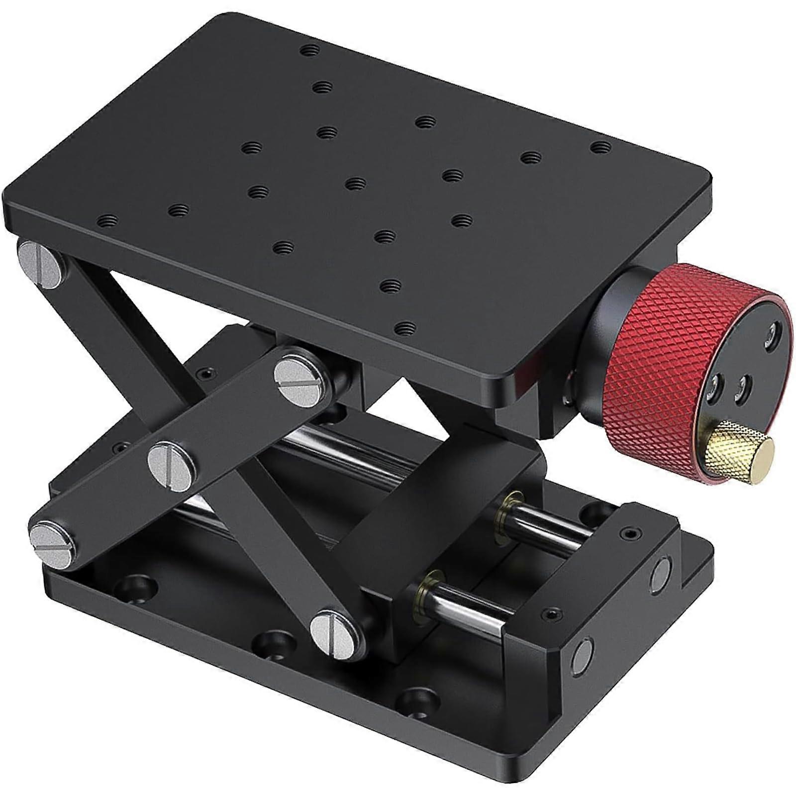 Aluminum Alloy Precise ZAxis Lifting Platform Manual Control Lab Jack Elevator 55mm  Optical Sliding Platform