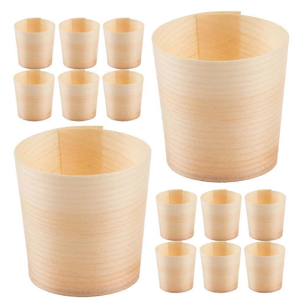 Wooden Cups Drinks Cups 150Pcs for Party