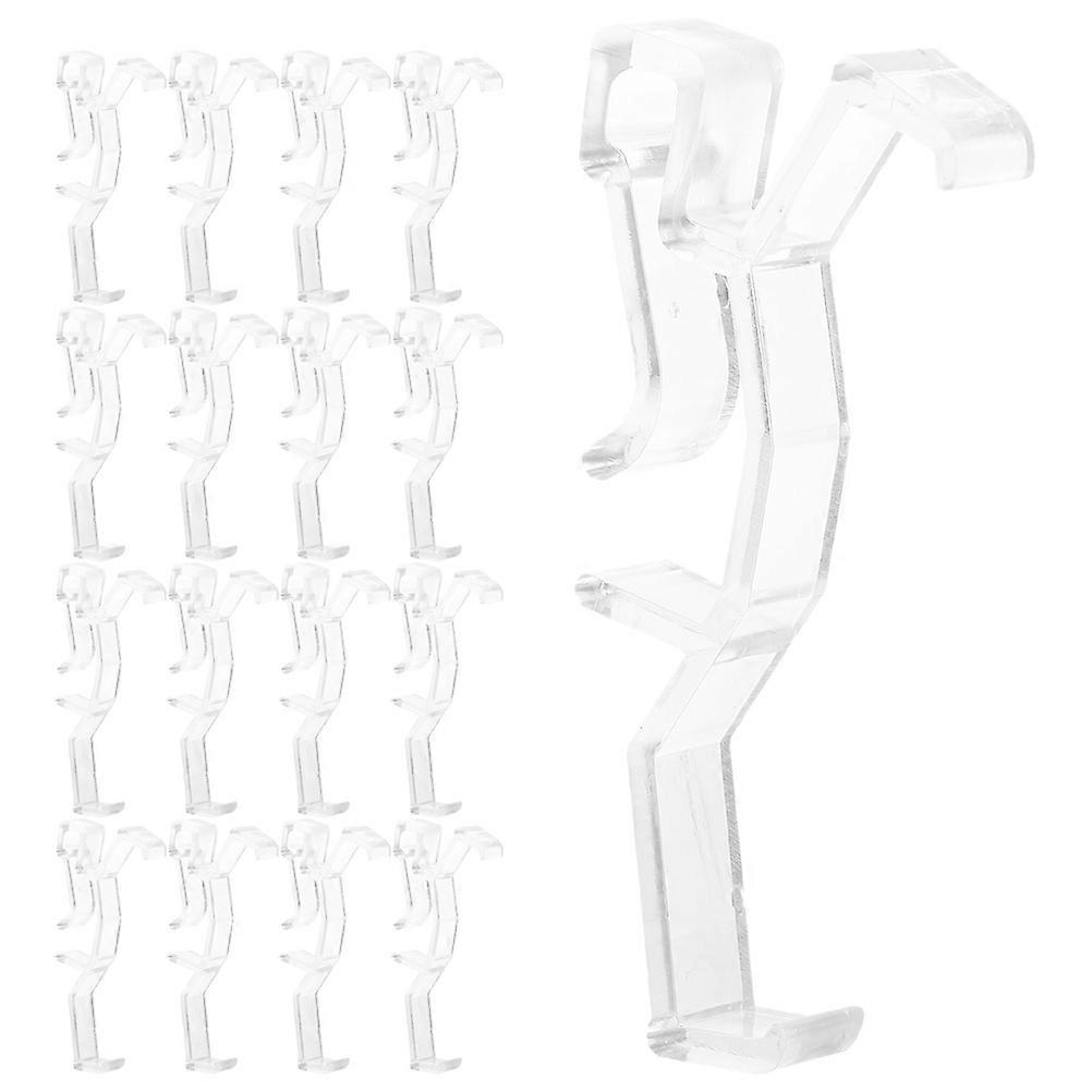 Horizontal Blind Clips Clear Plastic Retainer Holder for Window 120Pcs