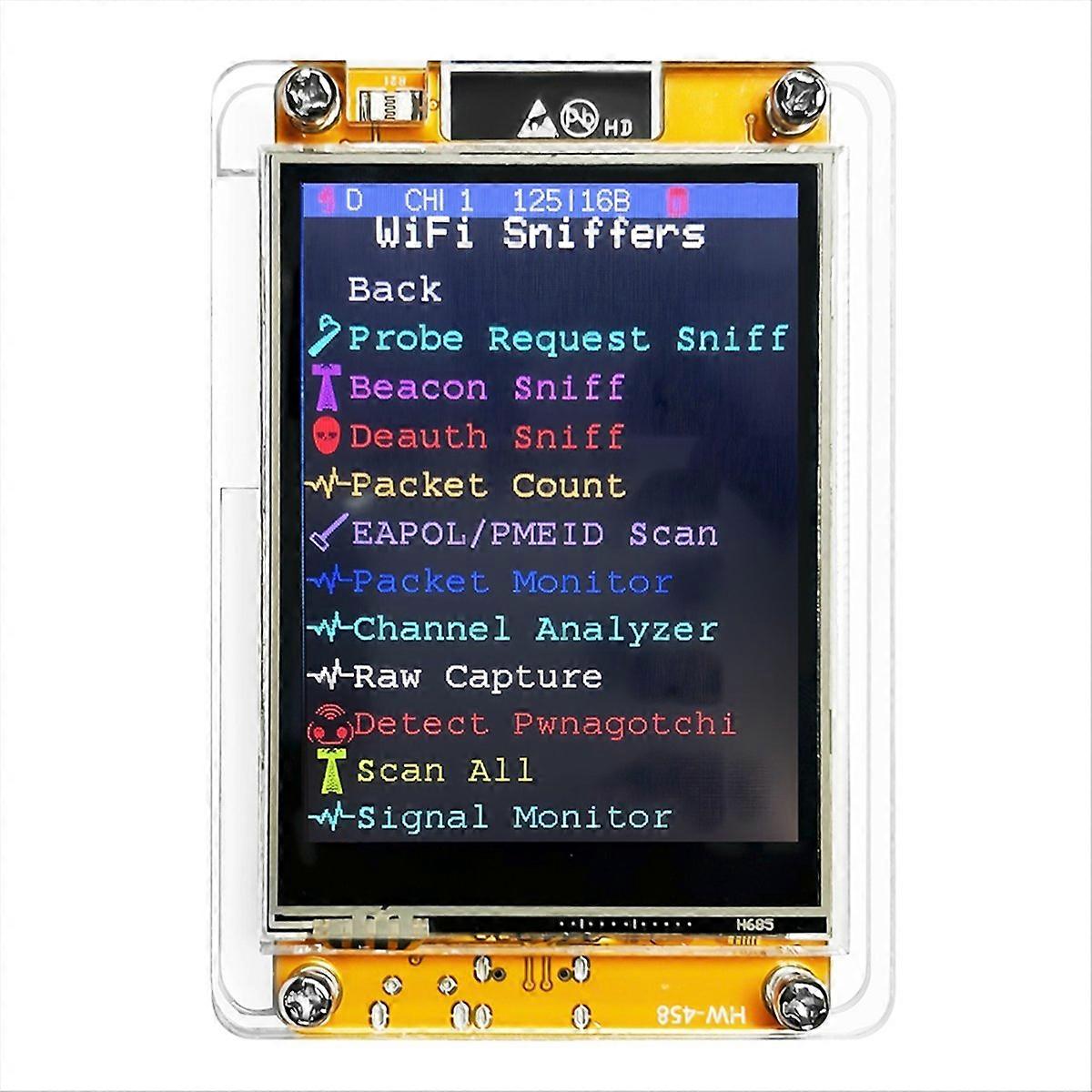 Portable ESP32 Marauder Development Board 1.7.2 Firmware 2.8 Inch 240x320 Smart Display CYD Marauder
