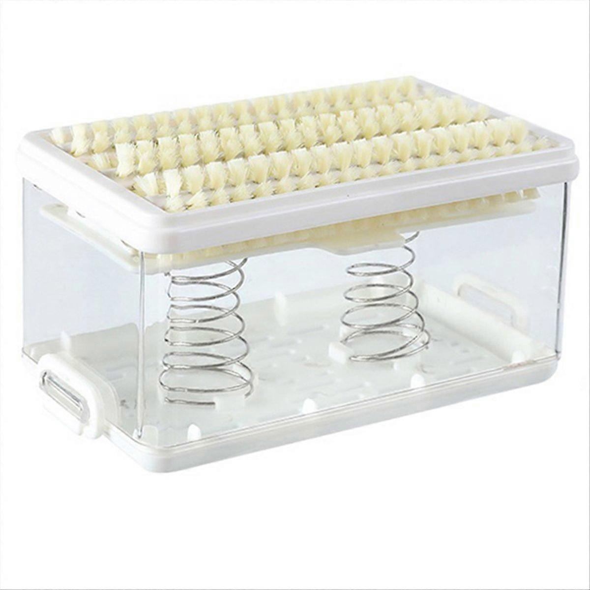 Roller Foam Soapdish Hands-Free Laundry Tool White