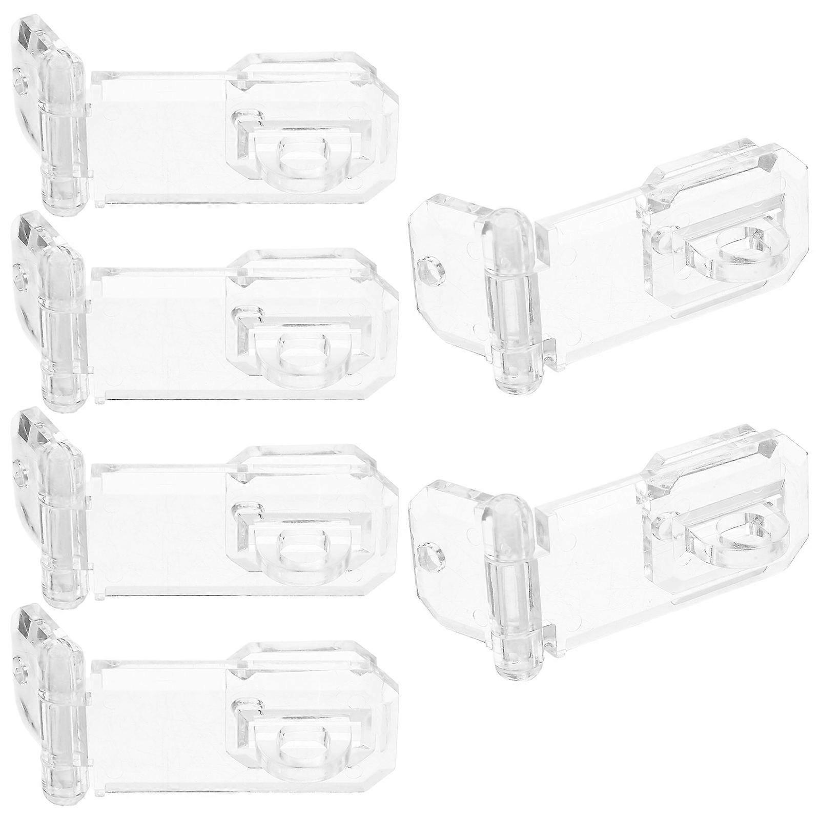 Transparent Acrylic Display Box Lock Buckle Hinge Latch for Boxes 6Pcs