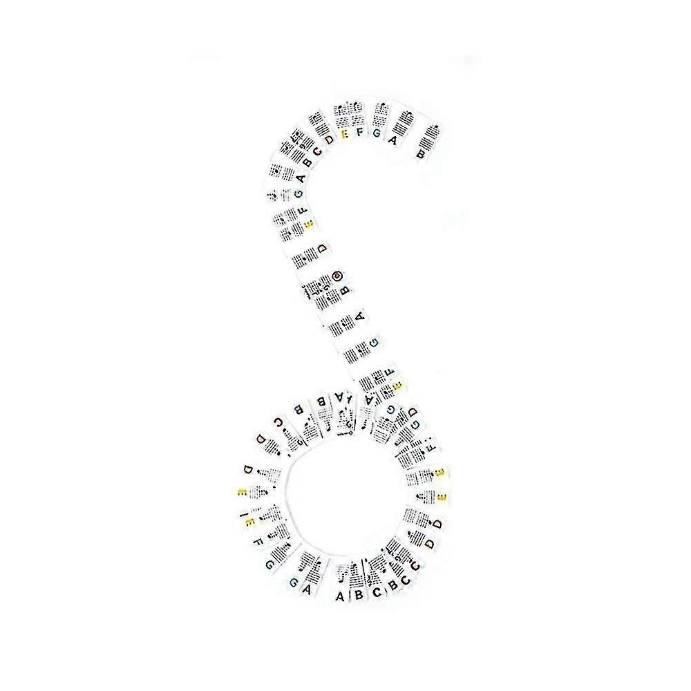 Detachable Piano Keyboard Note Label, 88 Keys Piano Note Guide And Piano Key Guide, (color)