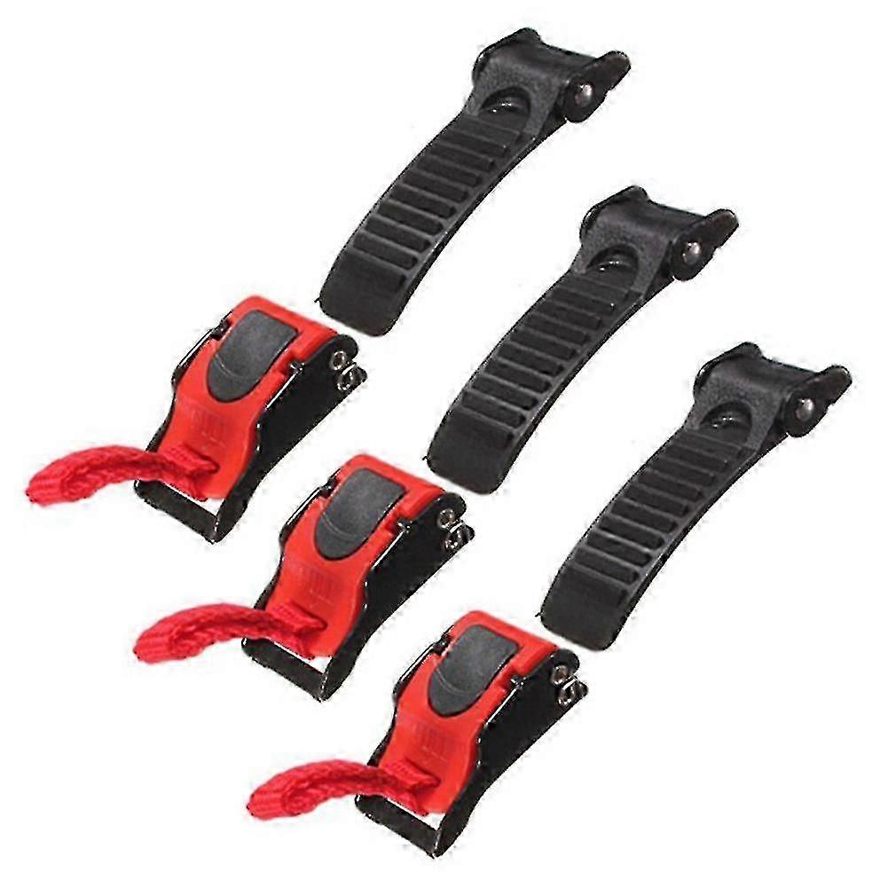 3pcsオートバイバイクプラスチッククイックリリースヘルメットプルチンストラップバックルクリップ