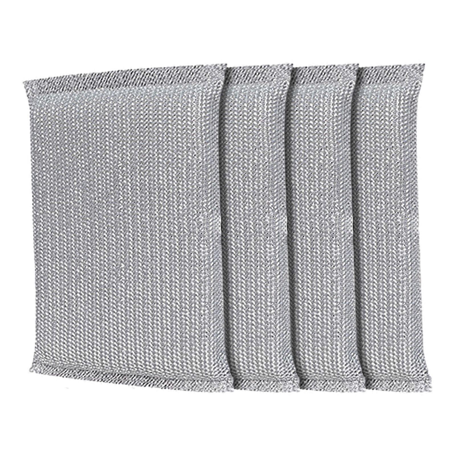 Jikaixiang 4Pcs Dishwashing Sponge Ergonomic Design Double-Sided Tableware Cleaning Sponge Multi-Functional Kitchen Cleaning Tool