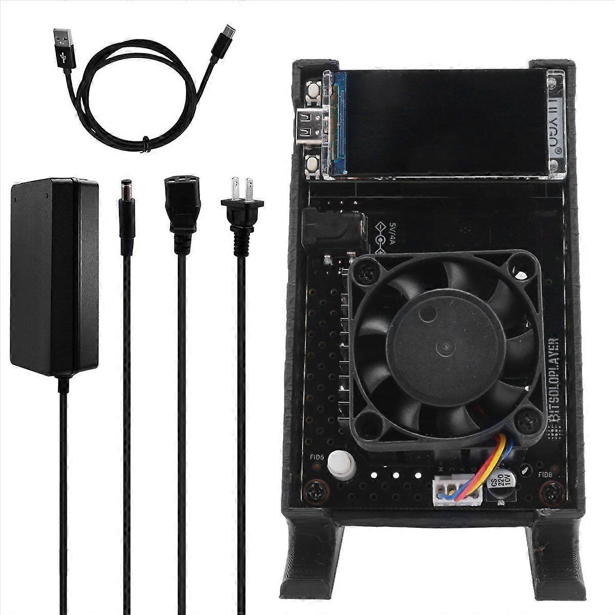 450-500GH/S 12-17W BM1366 ASIC Chip Open-Source Bitcoin ASIC Miner Solo Lottery Miner US PLUG