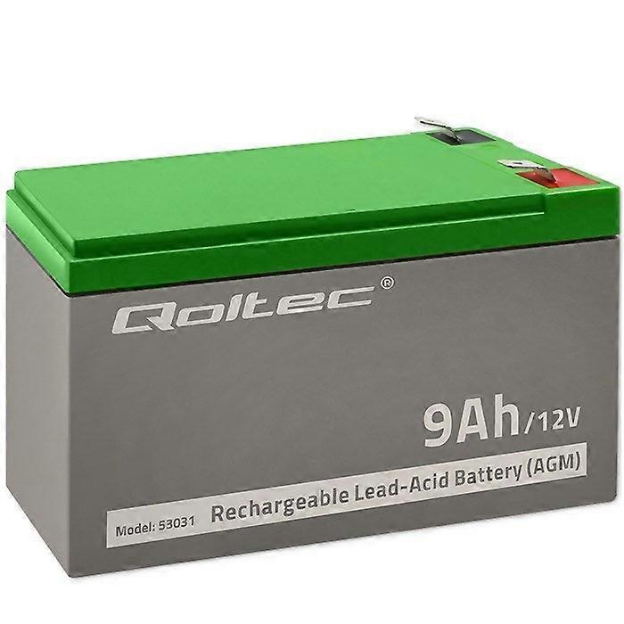 Batería Qoltec 53031 Agm | 12v | 9ah