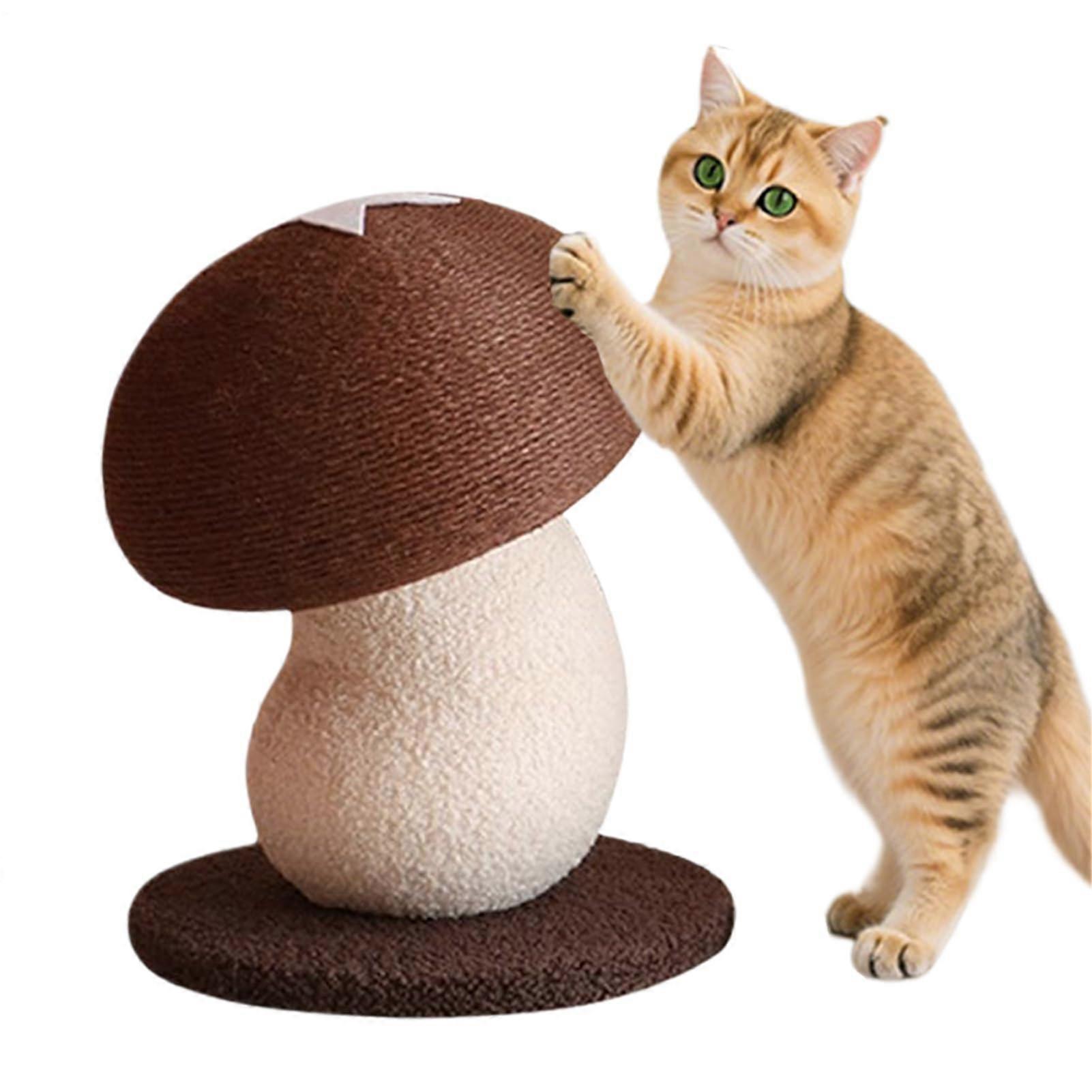 Kitten Scratching Post Mushroom Type, Sisal Scratch Post, Furniture Protector, Indoor Behavior Training