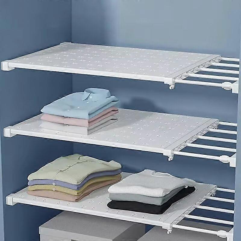 Extendable Closet Shelf Telescopic Adjustable Storage Organizer For Expandable Wardrobe Storage  4880 cm x 35 cm
