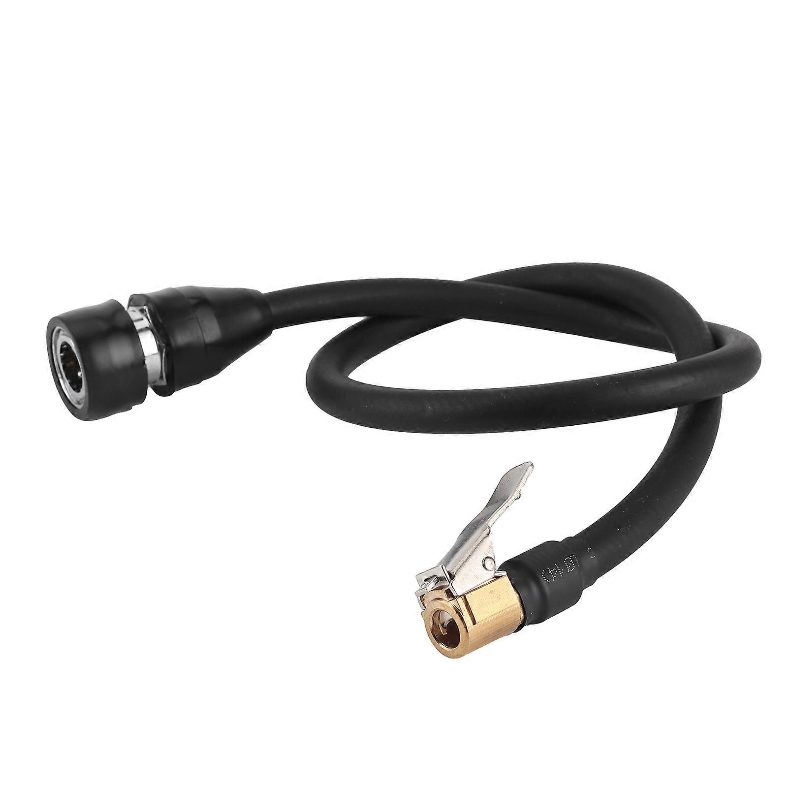 Female connector clamp for quick disconnect inflator hose