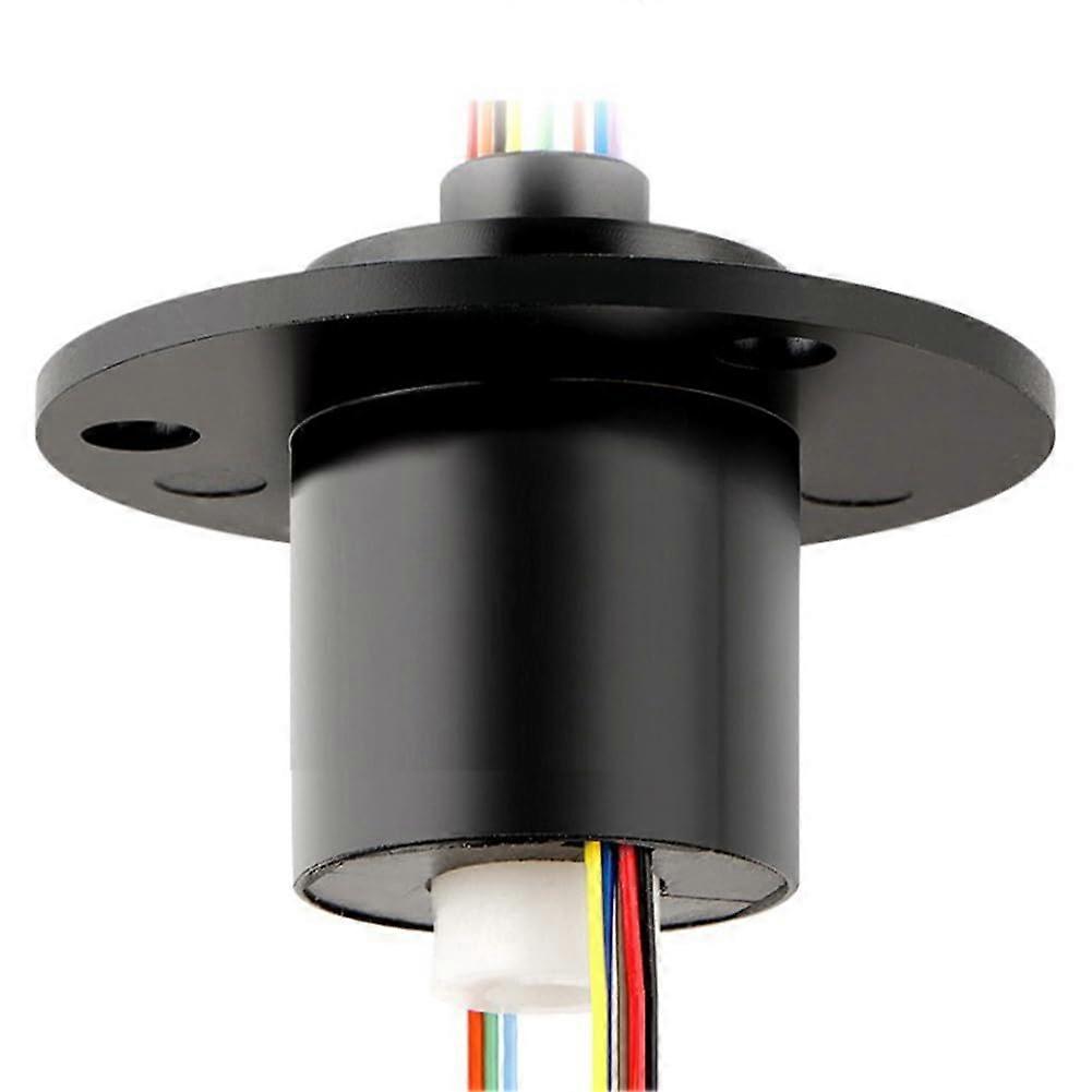 Slip Ring 5mm Through Bore, 6Channel 2A Collector Ring Joint, Conductive Slip Ring Connector, Unrestricted Rotation
