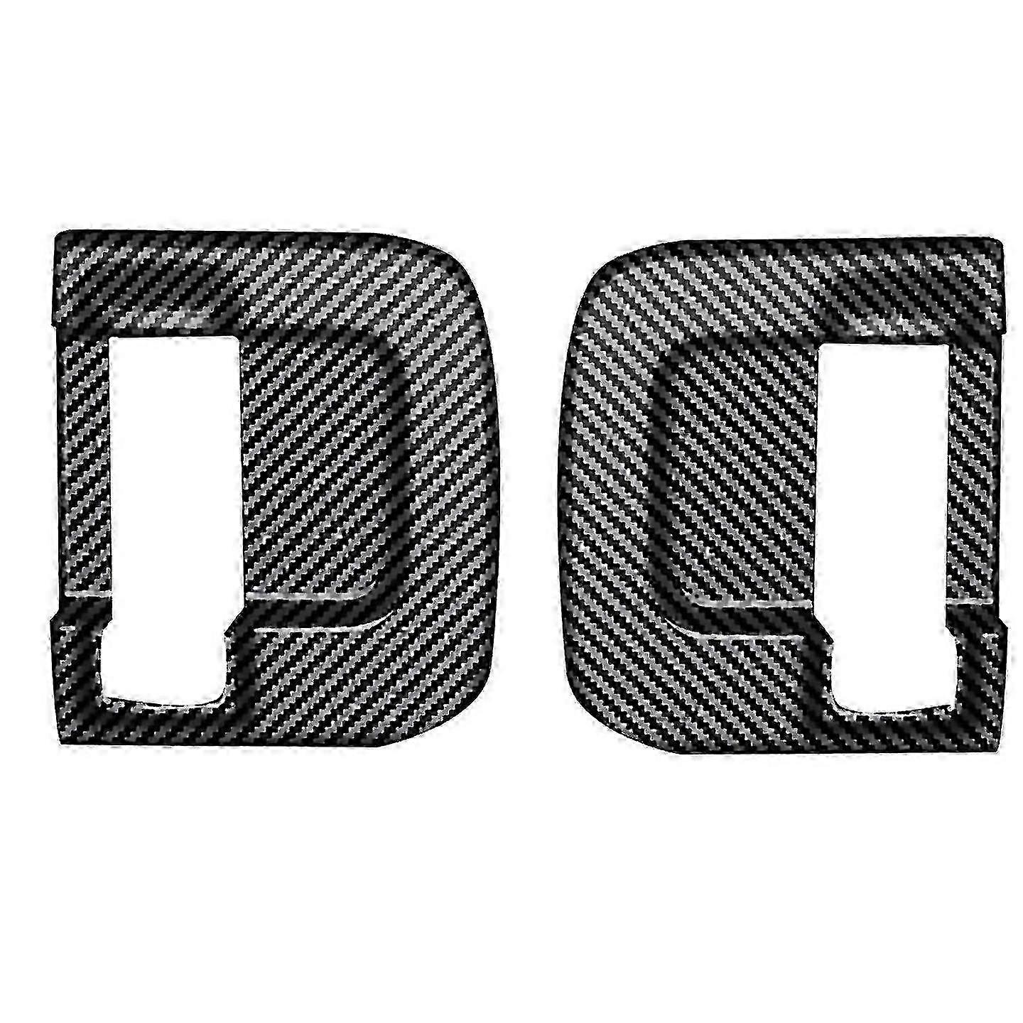 For Middle Door Inner Handle Frame Trim Sticker For Carbon Fiber
