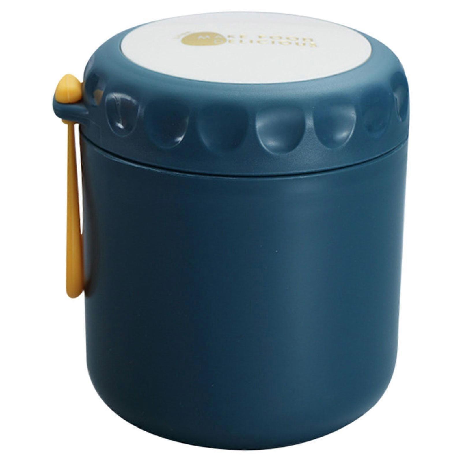 XIUH Mini Insulation Bucket with Soup Cup, Portable Lunch Box & Sealed Porridge Cup with Lid, Compatible with Office Use