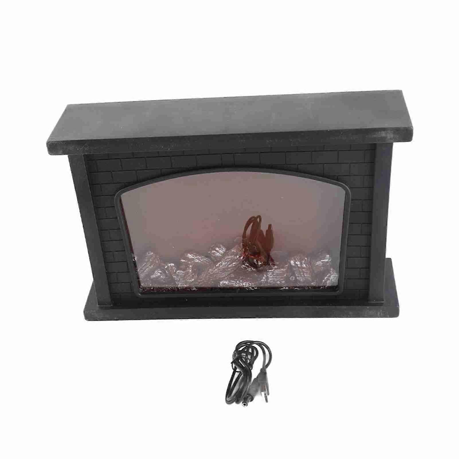 Simulation Fireplace Lantern LED Simulate Flame Effect Light USB Or Battery Powered Lamp for Indoor