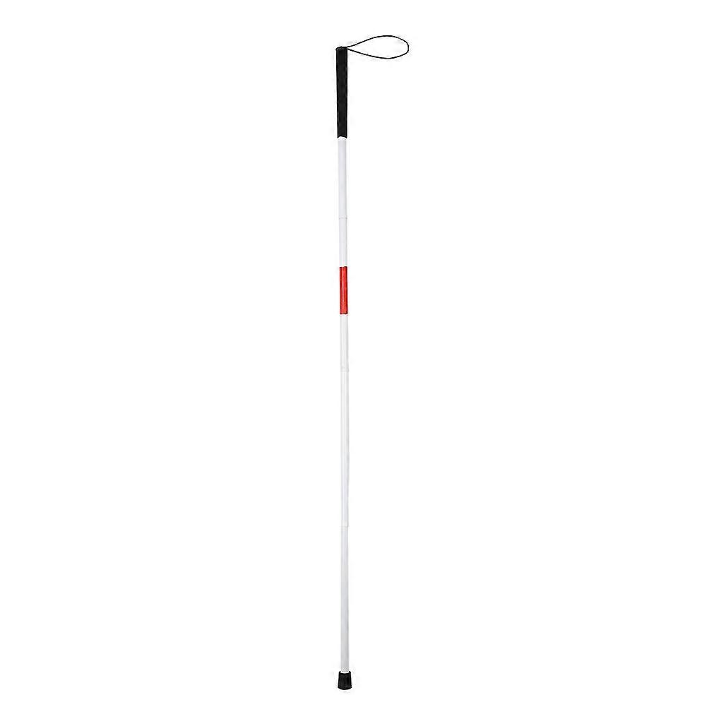 Folding Foldable Reflective Cane Crutch Portable Anti Shock Guide Walking Stick Blind People