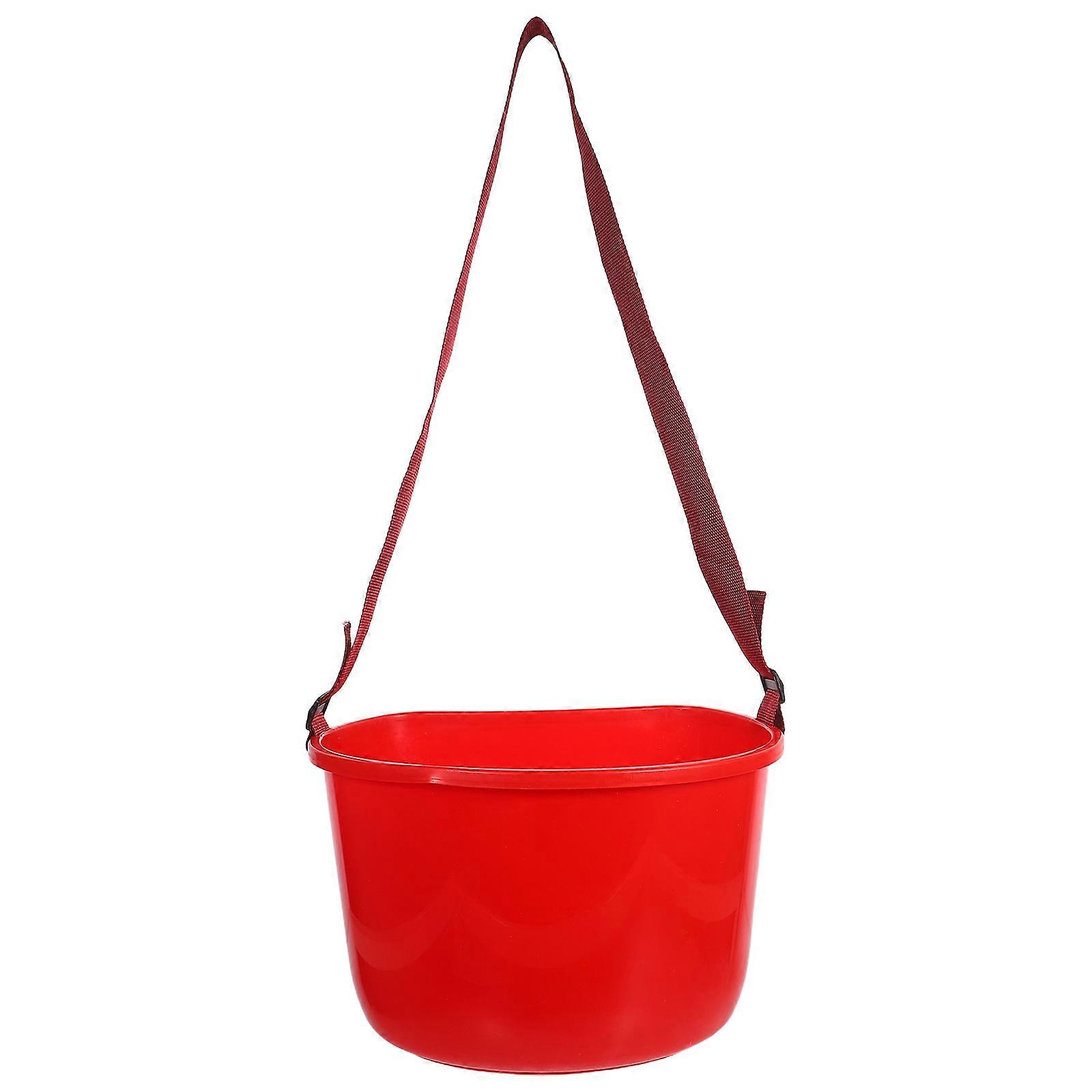 Portable Fruit Picking Bucket for Efficient Harvesting Red Garden Tool