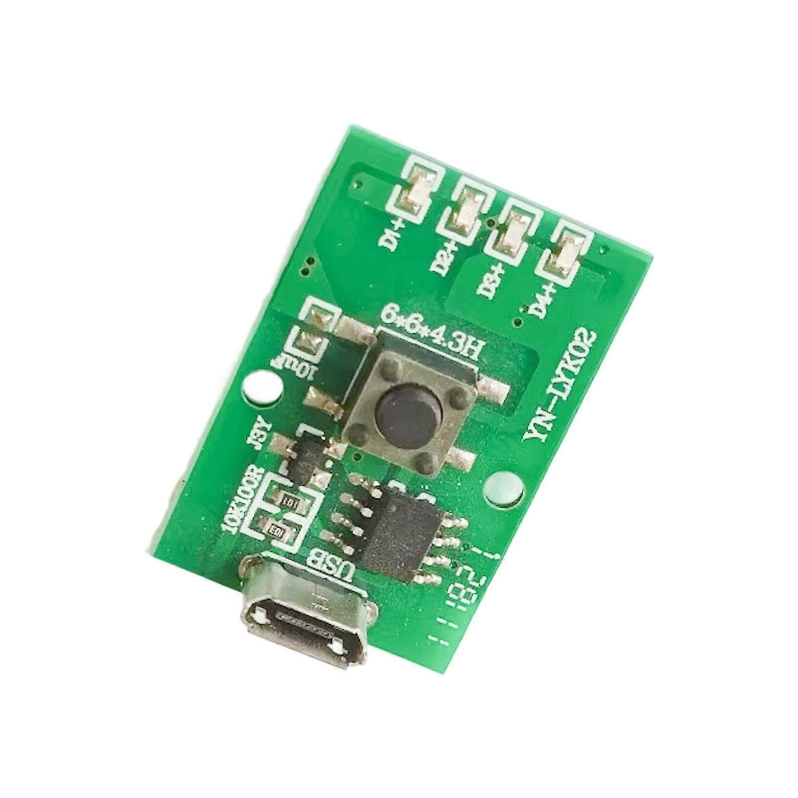 Adjustable Brightness LED Driver Board for Flashlights Headlamps with Overloads Protections Multicolor