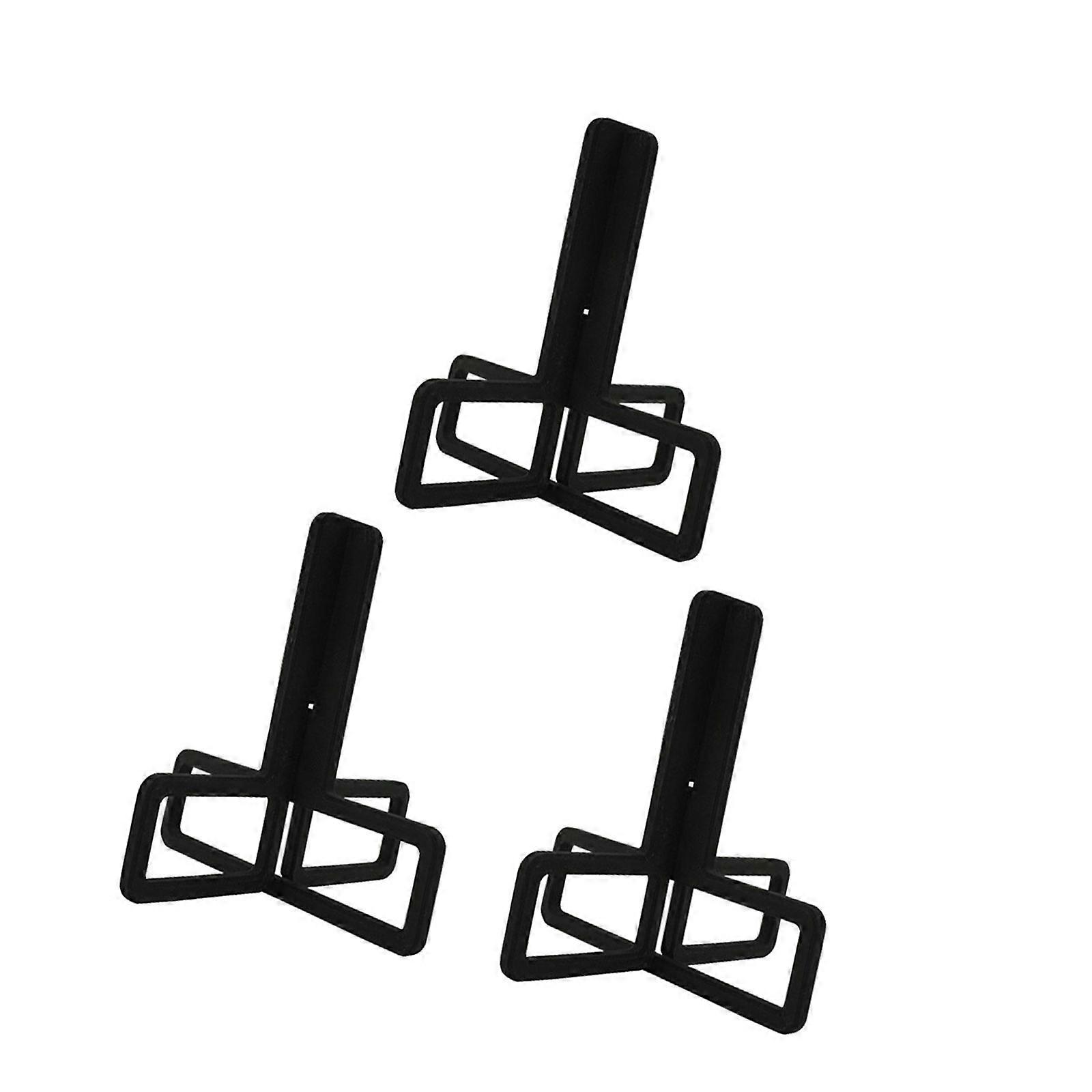 Three Purpose Sectional Bottle Rack For Kitchen And Club Use Simple Arrange Lacking Equipment Black ABS Build Multicolor