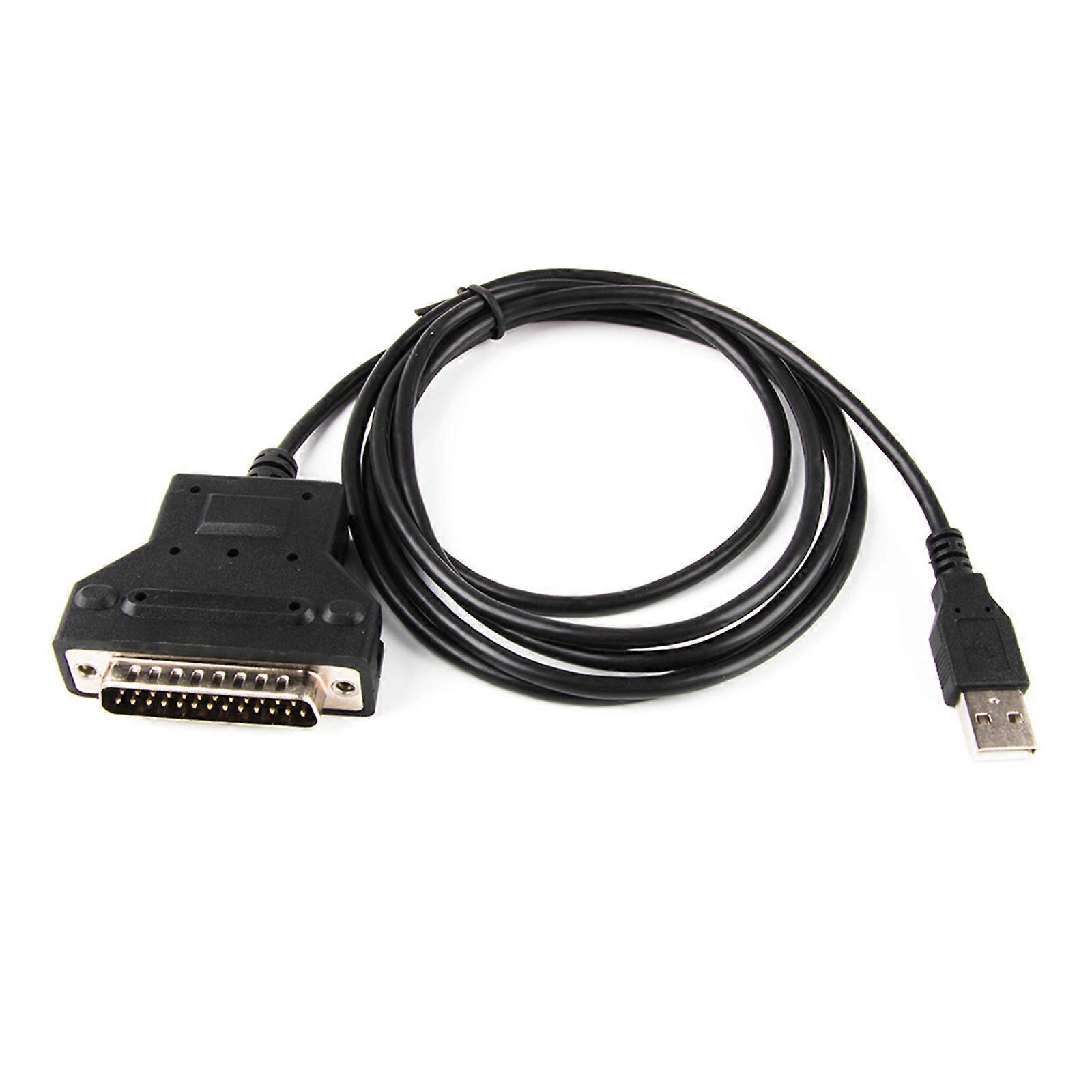 USB to DB25 25Pin 25-Pin RS232 Male Connection Cable for Old Printers and Machine Tools Stable Data Transmission Multicolor