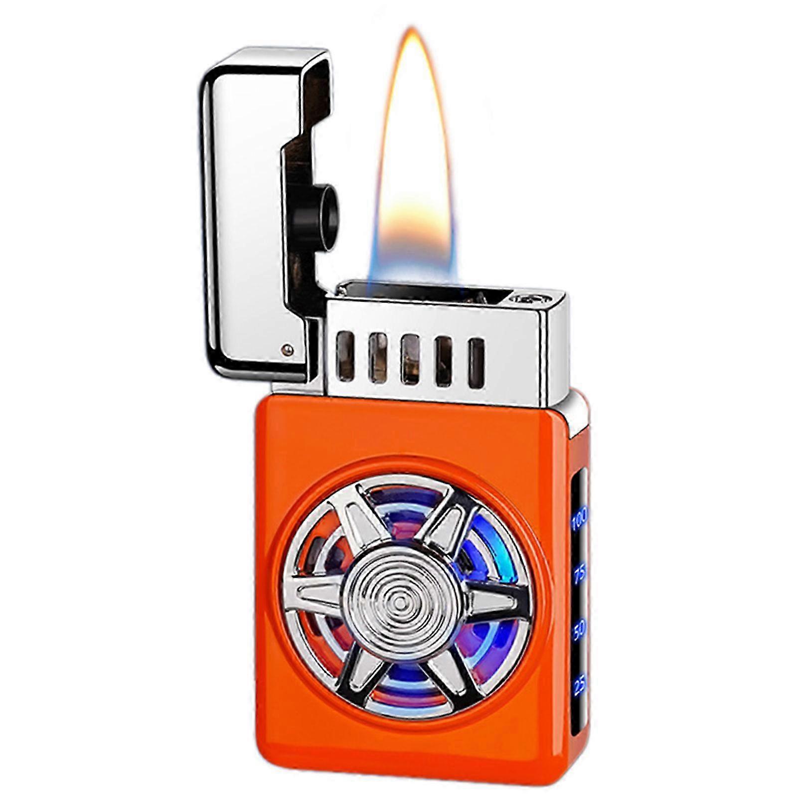 4 Mode Induction Ignition Cigarettes Lighter Ultra-thin Windproof Flames Lighter for Cigars Candles