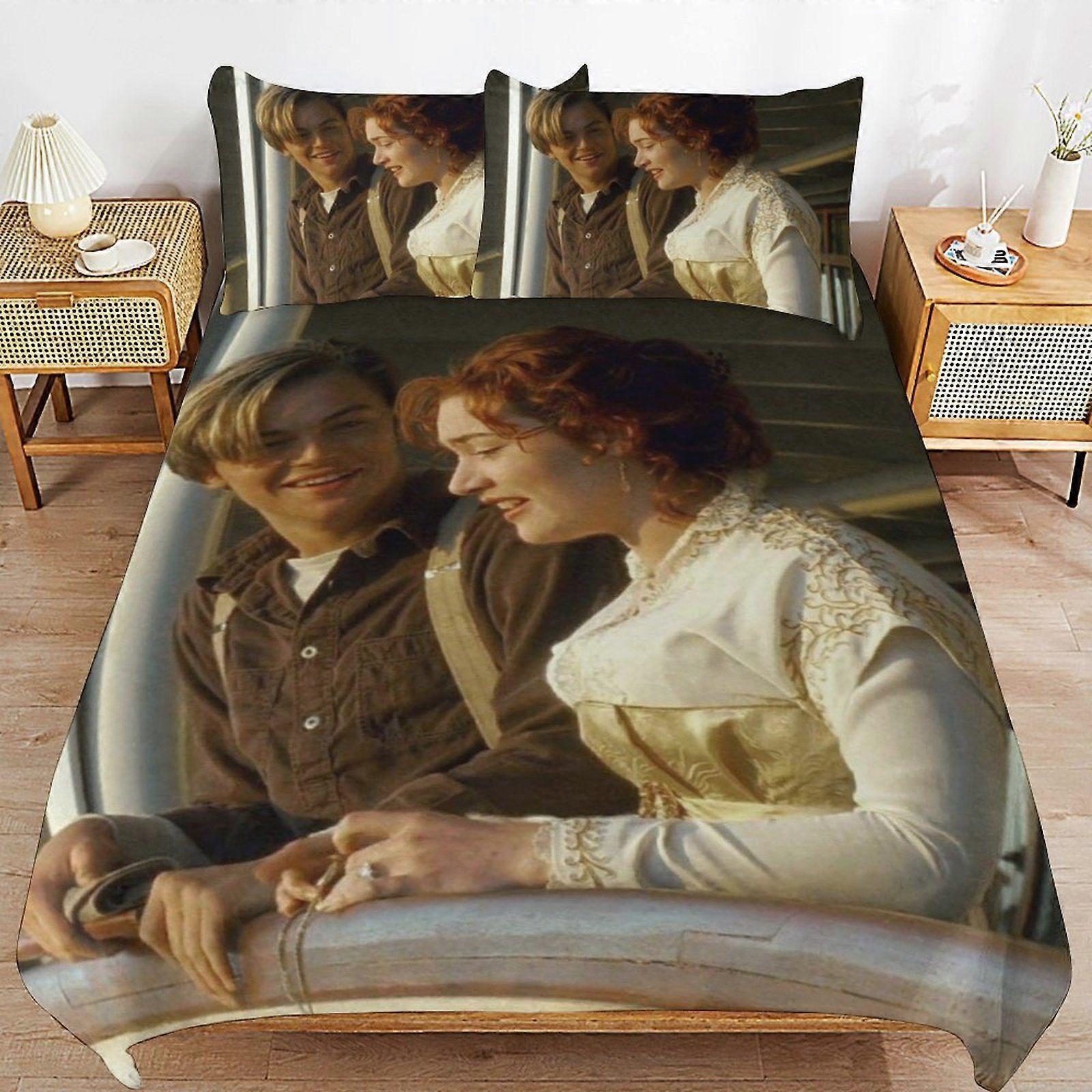 u328 Titanic Gentle Touch Easy Maintenance Machine Friendly Soft Layer Duvet Cover Sets Bedroom Addition n328