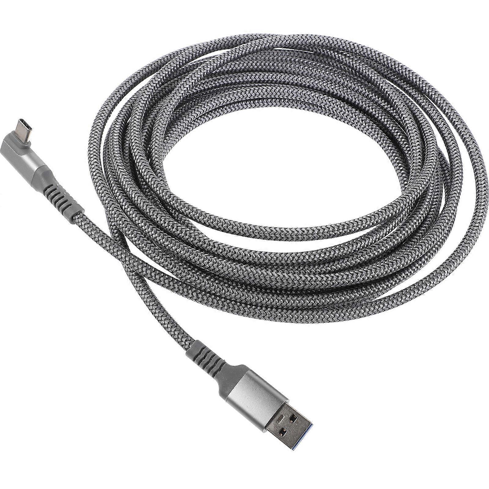 VR Cord Compatible for Oculus Link USB-C Steam Quest Type-C 3.0 VR (Silver)