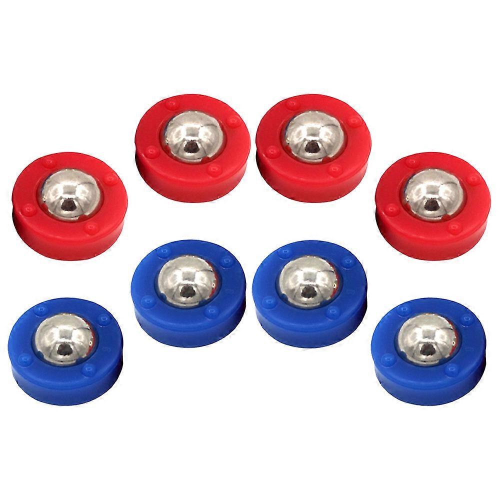 8pcs Kids Party Tabletop Sliding Pucks Table Soccer Game Rolling Beads Curling Rollers