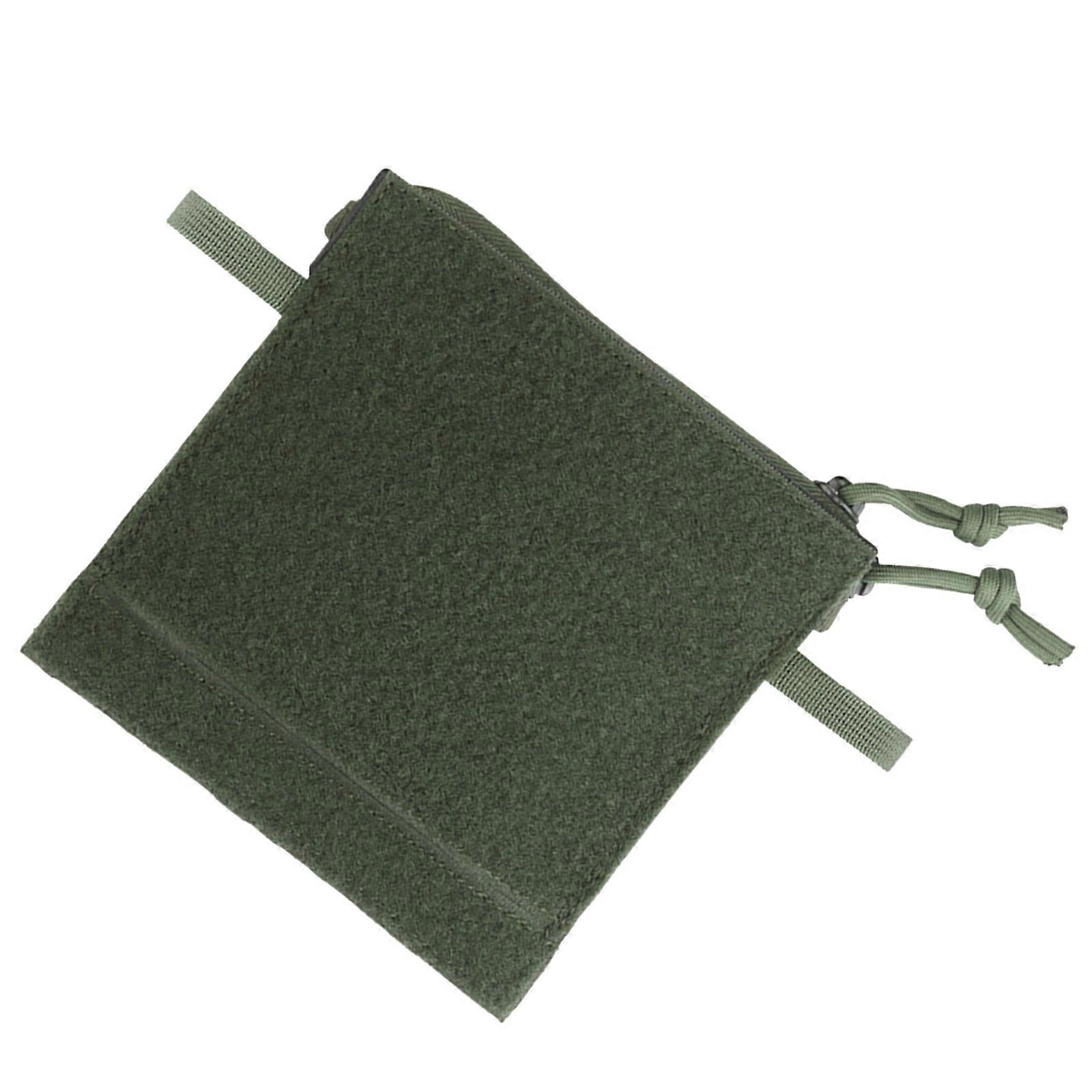 Admin Pouch Multifunctional Zipper Closure Bag Tool Organizers Pocket with Hook and Loop for Hunter  green