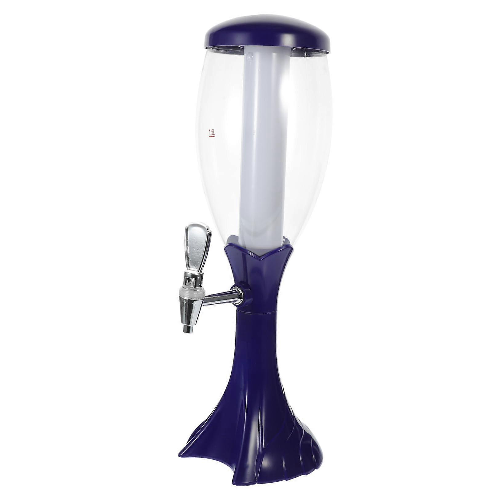 Portable Beer Tower Dispenser with Tap for SelfServe Cocktails Parties Home Bar Brewing Drinks