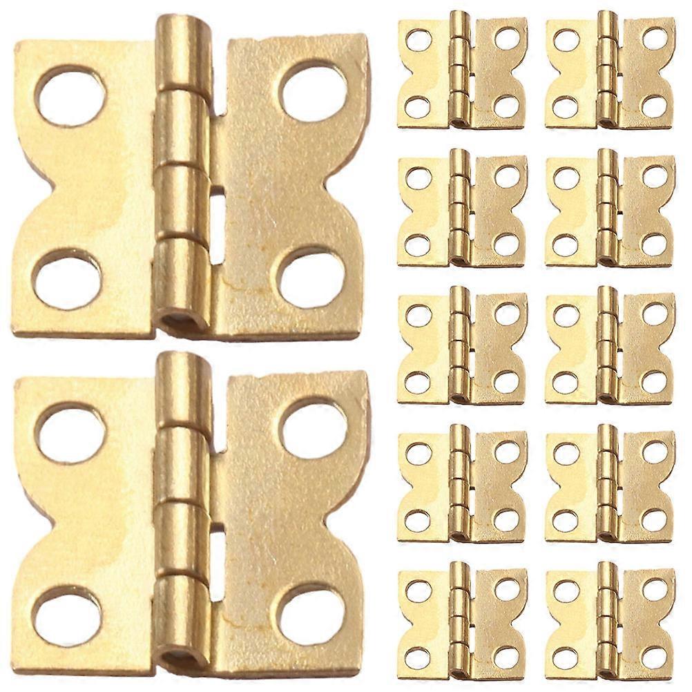 Square Decorative Tiny House Miniature Hinge Crafted For Model Makers 1 Set Durable Construction
