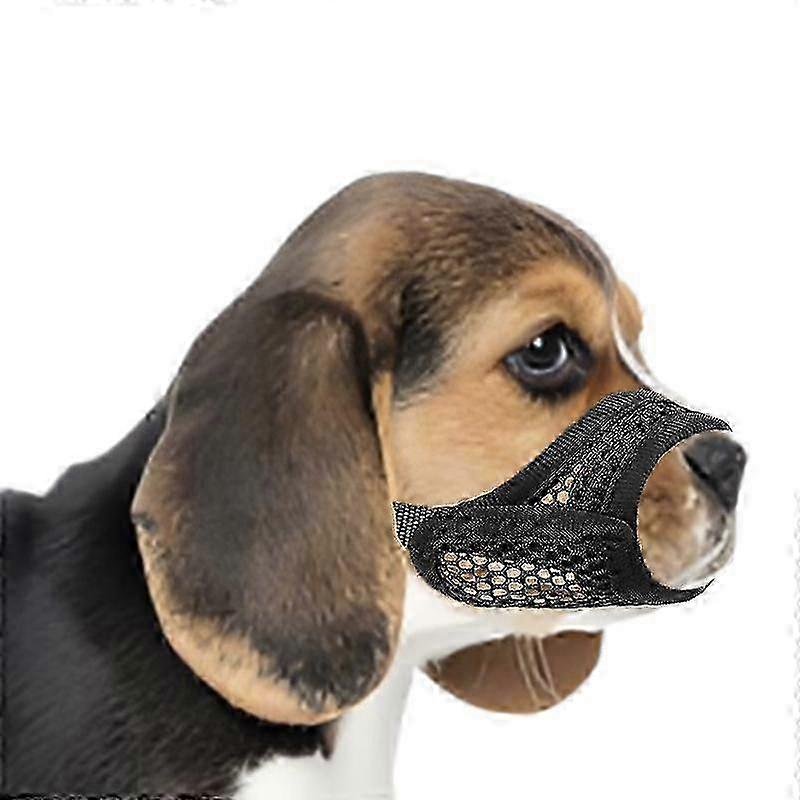 Anti-Biting Mesh Muzzle for Short Snout Dogs - Small Medium Breed Fit