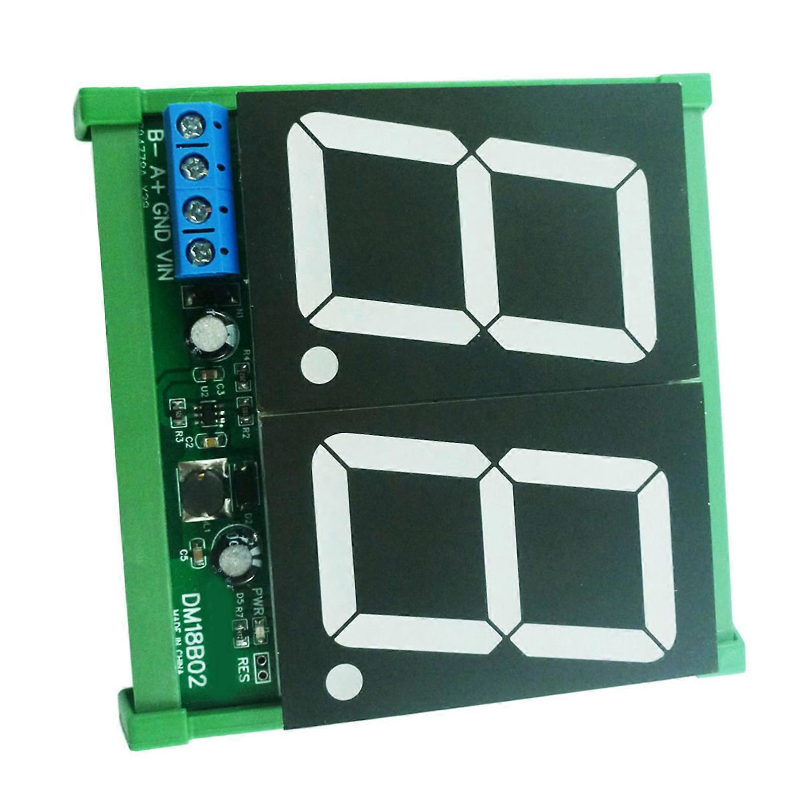 Versatile 1.8" LCD LED Digital Display Module with RS485 Modbus Rtu for PLC Systems, DC12V 24V Compatible Multicolor