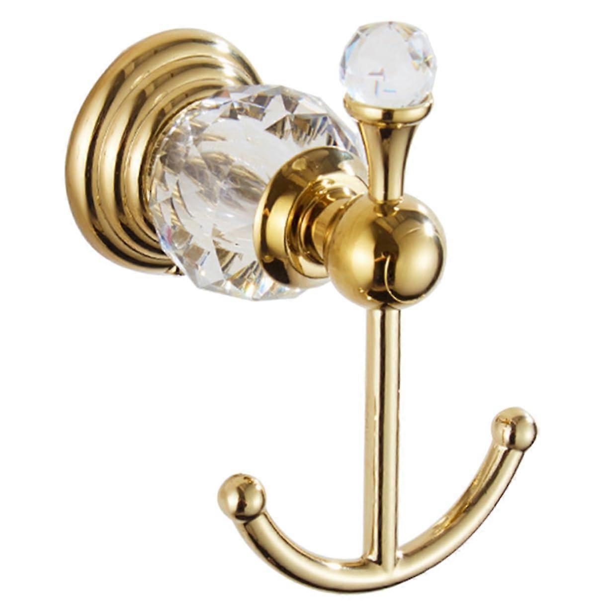 Crystal Wall Hook for Bathroom and Kitchen, Space Saving Towel Robe Coat Hat Hanger Organizer
