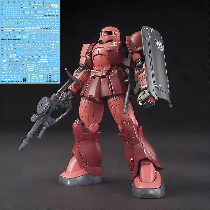 HG 1/144 GTO 015 MS-05 Old Red Zaku Char Aznable Dedicated Machine Assembly Model Kit Action Figures Robot Doll Kids Toys Gift