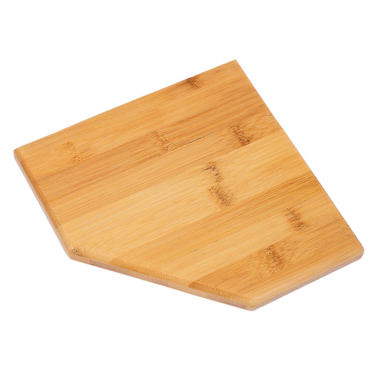 Corner Shelf Wall Mount Rustic Bamboo Shelf for Display 1 Piece