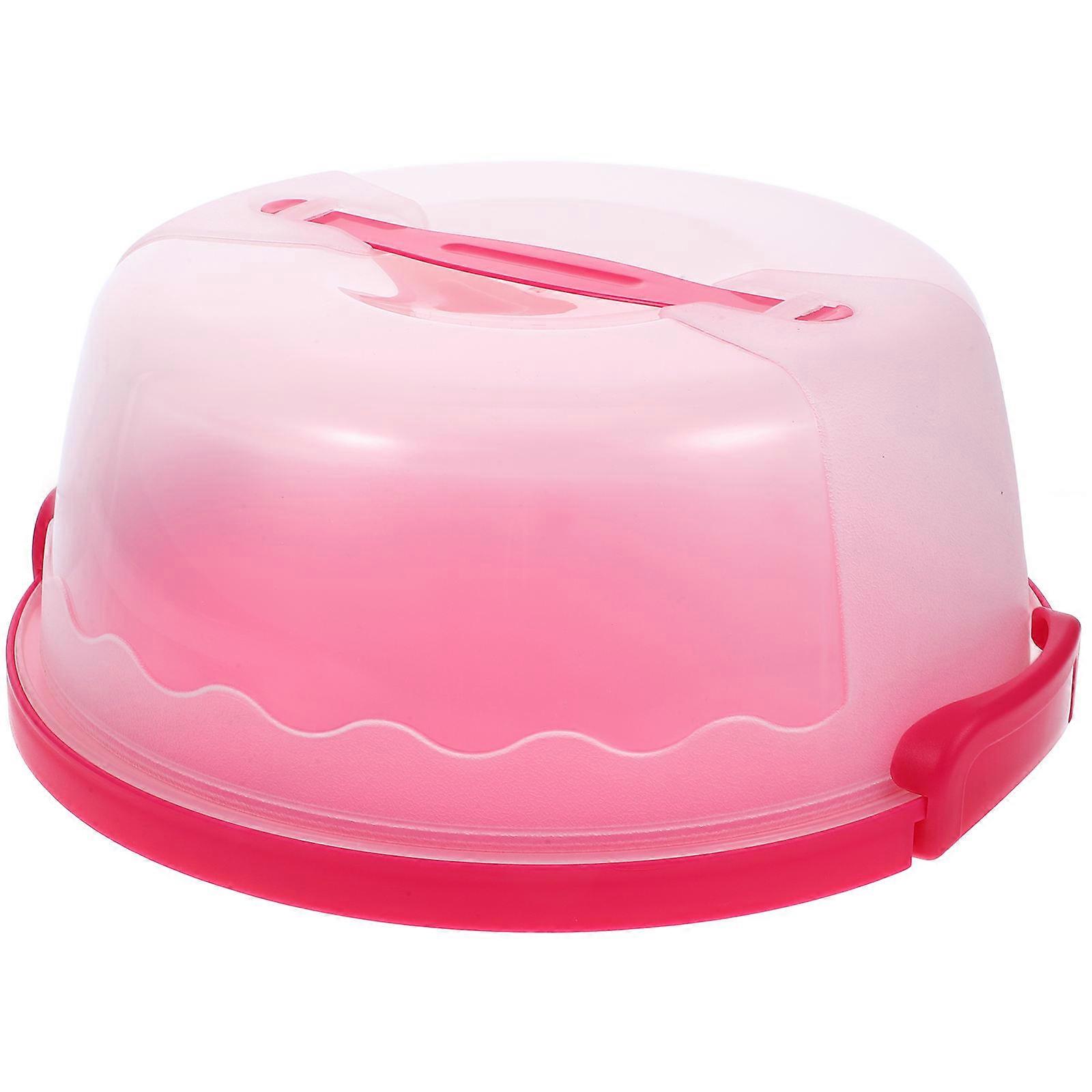 Boîte à gâteau manuelle en PP avec couvercle