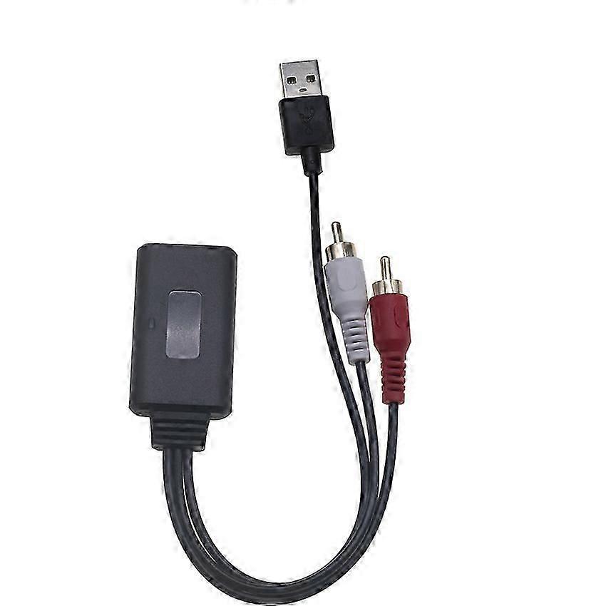 Car Universal 2RCA Interface Wireless Bluetooth Module Music Adapter AUX Audio USB Connectivity
