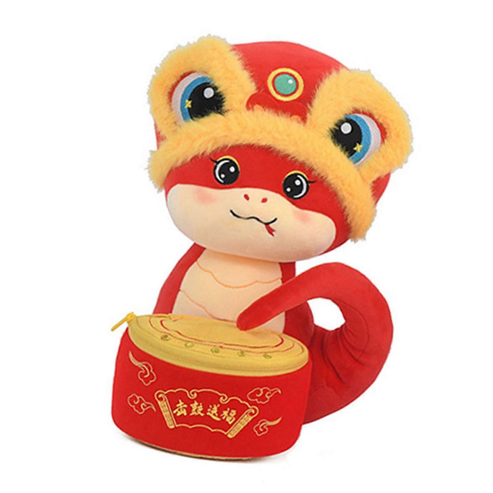 Fashionable Vibranting Stuffed Snake Toy with Soft Texture Portable Special Gifts for Children and Friend Daily Use Multicolor