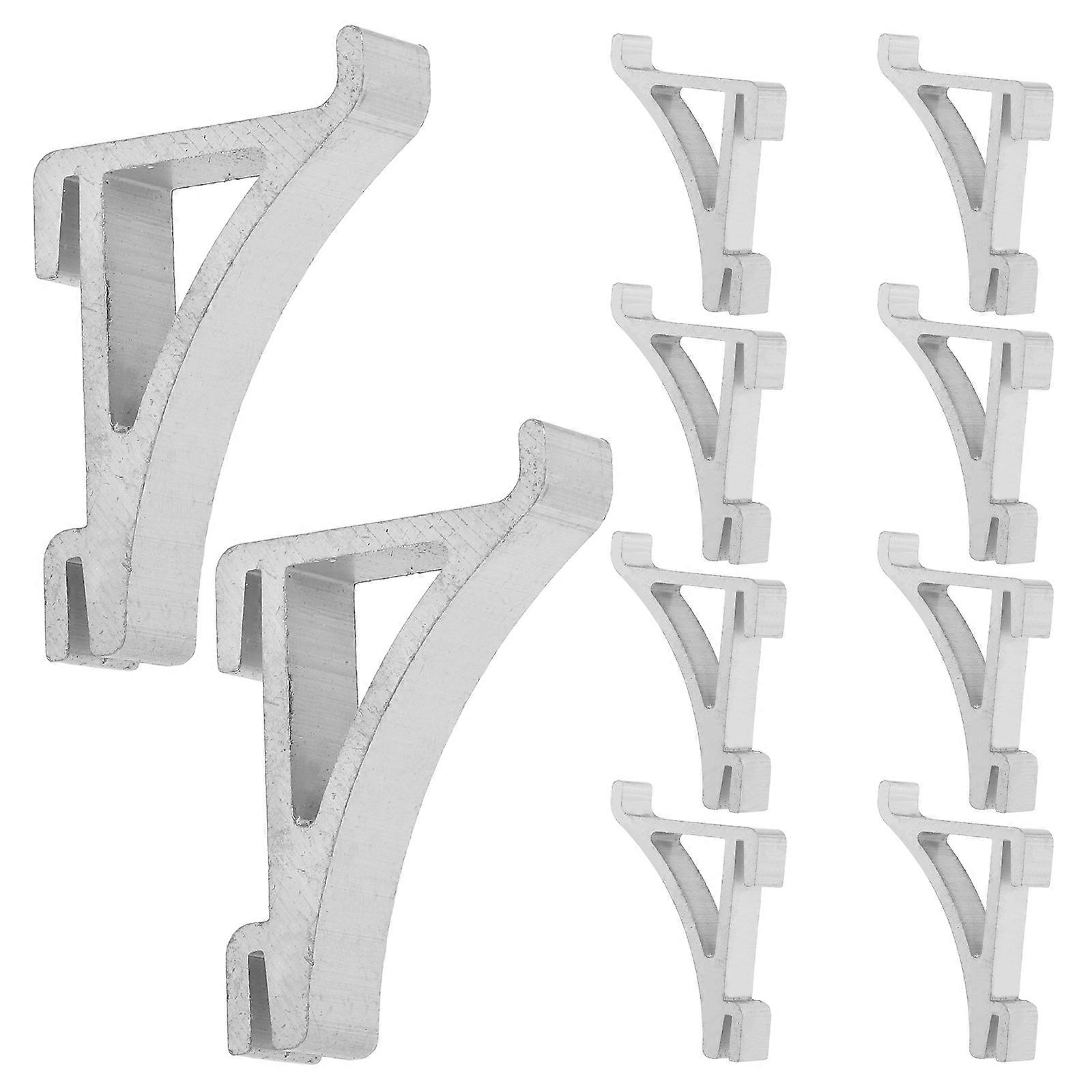 Storage Support Buckles Aluminium Shelf Clips for Freezer 10Pcs