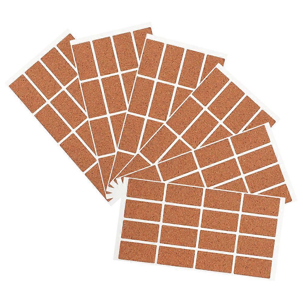 6 Sheet Writable Hand Journal Stickers for DIY Notebook Labeling in Chocolate