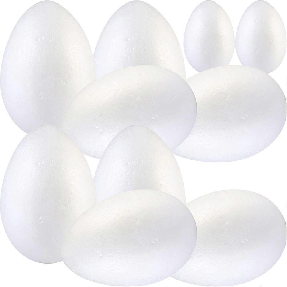 White Foam Easter Eggs for DIY Crafts 30Pcs Hand-Made Supplies