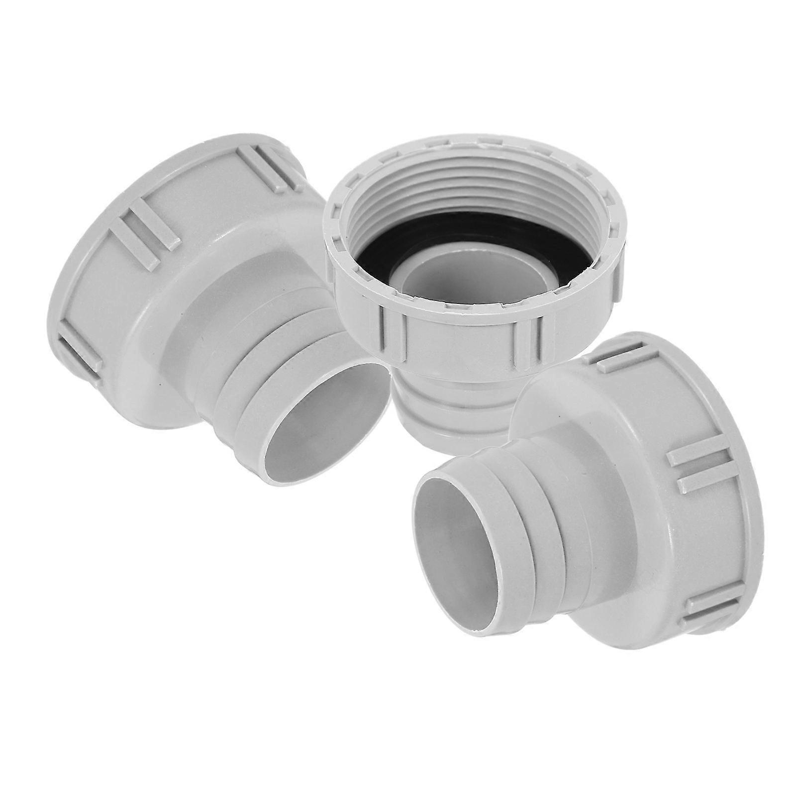 Sink Overflow Connector for Sink Overflow Pipe Use 3Pcs PP Grey Material